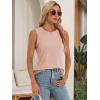 imageATHMILE Womens Tank Tops Summer Spring Sleeveless Casual Cute Basic Trendy Loose Flowy Beach Shirt Vacation Outfits 2026Pink