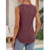imageATHMILE Womens Tank Tops Summer Spring Sleeveless Casual Cute Basic Trendy Loose Flowy Beach Shirt Vacation Outfits 2026Wine Red