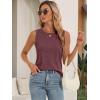 imageATHMILE Womens Tank Tops Summer Spring Sleeveless Casual Cute Basic Trendy Loose Flowy Beach Shirt Vacation Outfits 2026Wine Red