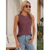 imageATHMILE Womens Tank Tops Summer Spring Sleeveless Casual Cute Basic Trendy Loose Flowy Beach Shirt Vacation Outfits 2026Wine Red