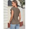 imageATHMILE Womens Tops Summer Basic T Shirts Business Casual Loose Fit Cap Sleeve Tee Cute Clothes Trendy Fashion Outfits