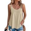 imageATHMILE Womens Tank Tops Sleeveless Summer Top Spaghetti Strap Spring Shirt Loose Fit Beach Vacation 2026 CasualApricot