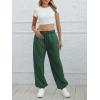 imageATHMILE Sweatpants Women Baggy Lounge Pants Workout Gym Active High Waisted Comfy Joggers for Women Fall Clothes 2026Dark Green