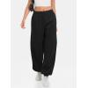 imageATHMILE Sweatpants Women Baggy Lounge Pants Workout Gym Active High Waisted Comfy Joggers for Women Fall Clothes 2026Fleeceblack
