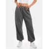 imageATHMILE Sweatpants Women Baggy Lounge Pants Workout Gym Active High Waisted Comfy Joggers for Women Fall Clothes 2026Fleecedarkgrey
