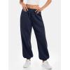 imageATHMILE Sweatpants Women Baggy Lounge Pants Workout Gym Active High Waisted Comfy Joggers for Women Fall Clothes 2026Fleecenavy