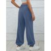 imageATHMILE Sweatpants Women Baggy Lounge Pants Workout Gym Active High Waisted Comfy Joggers for Women Fall Clothes 2026Gray Blue