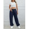 imageATHMILE Sweatpants Women Baggy Lounge Pants Workout Gym Active High Waisted Comfy Joggers for Women Fall Clothes 2026Navy Blue