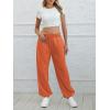 imageATHMILE Sweatpants Women Baggy Lounge Pants Workout Gym Active High Waisted Comfy Joggers for Women Fall Clothes 2026Orange