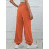 imageATHMILE Sweatpants Women Baggy Lounge Pants Workout Gym Active High Waisted Comfy Joggers for Women Fall Clothes 2026Orange