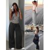 imageATHMILE Womens Baggy Wide Leg Pants Y2k Teen Girl Drawstring Track Pants Lounge Sweatpants Women 2026Green
