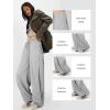 imageATHMILE Womens Baggy Wide Leg Pants Y2k Teen Girl Drawstring Track Pants Lounge Sweatpants Women 2026Grey