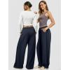 imageATHMILE Womens Baggy Wide Leg Pants Y2k Teen Girl Drawstring Track Pants Lounge Sweatpants Women 2026Navy