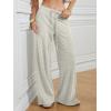 imageATHMILE Womens Wide Leg Sweatpants Baggy HighWaisted Drawstring Sweat Pants Fashion Comfy Joggers with PocketsLight Grey