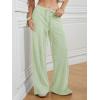 imageATHMILE Womens Wide Leg Sweatpants Baggy HighWaisted Drawstring Sweat Pants Fashion Comfy Joggers with PocketsMint Green