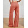 imageATHMILE Womens Wide Leg Sweatpants Baggy HighWaisted Drawstring Sweat Pants Fashion Comfy Joggers with PocketsRed
