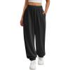 imageATHMILE Sweatpants Women Baggy Lounge Pants Workout Gym Active High Waisted Comfy Joggers for Women Fall Clothes 2026Black