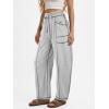 imageATHMILE Sweatpants Women 2026 Baggy PullOn Barrel Pants Wide Leg Lounge Drawstring Sweatpants with PocketsLight Grey