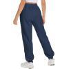 imageATHMILE Sweatpants Women Fall Fashion Baggy High Waisted Sweat Pants Winter Fleece Lined Lounge Joggers with Pockets 2026Navy