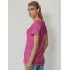 imageATHMILE T Shirts Short Sleeve V Neck Tees for Women Fashion Tops Trendy Soft Casual Summer Clothes Outfits 2026Hotpink