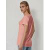 imageATHMILE T Shirts Short Sleeve V Neck Tees for Women Fashion Tops Trendy Soft Casual Summer Clothes Outfits 2026Pink