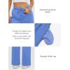 imageATHMILE Womens Sweatpants 2026 Fall Baggy Wide Leg Sweatpant Fleece Lined Straight Leg Sweat PantsGray Blue