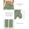 imageATHMILE Womens Sweatpants 2026 Fall Baggy Wide Leg Sweatpant Fleece Lined Straight Leg Sweat PantsGray Green