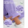 imageATHMILE Womens Sweatpants 2026 Fall Baggy Wide Leg Sweatpant Fleece Lined Straight Leg Sweat PantsLight Purple
