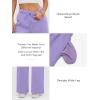 imageATHMILE Womens Sweatpants 2026 Fall Baggy Wide Leg Sweatpant Fleece Lined Straight Leg Sweat PantsLight Purple