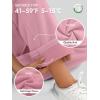 imageATHMILE Womens Sweatpants 2026 Fall Baggy Wide Leg Sweatpant Fleece Lined Straight Leg Sweat PantsPink