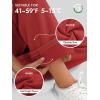 imageATHMILE Womens Sweatpants 2026 Fall Baggy Wide Leg Sweatpant Fleece Lined Straight Leg Sweat PantsWatermelonred